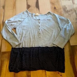 ODDY Thermal Top Gray and Navy